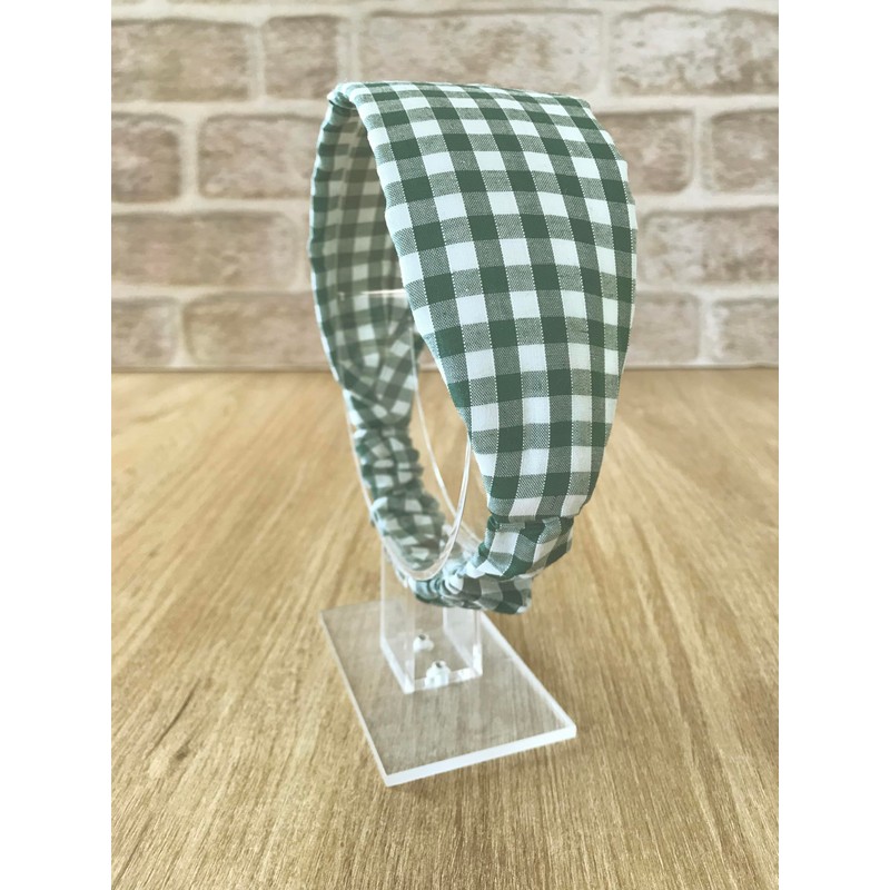 Gingham Headband. Child Sized. Suit Child Age 4 To 10