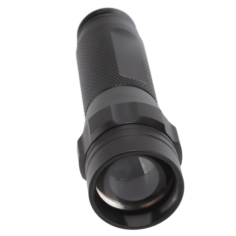LED Flashlight White Light Battery Powered Aluminium Alloy Retractable Zoom