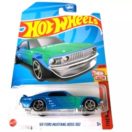 HOT WHEELS 2023 '69 FORD MUSTANG BOSS 302 FALKEN RACING BLUE 244/250 HKJ48
