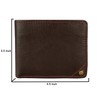 HIDESIGN ASW-002-BR-RFID Angle Stitch RFID Blocking Multi-Compartment Leather Wallet, Brown,
