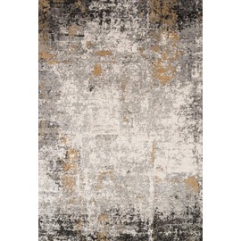 Loloi ll Alchemy Area Rug, 5'-3" x 7'-6", Grey/Gold