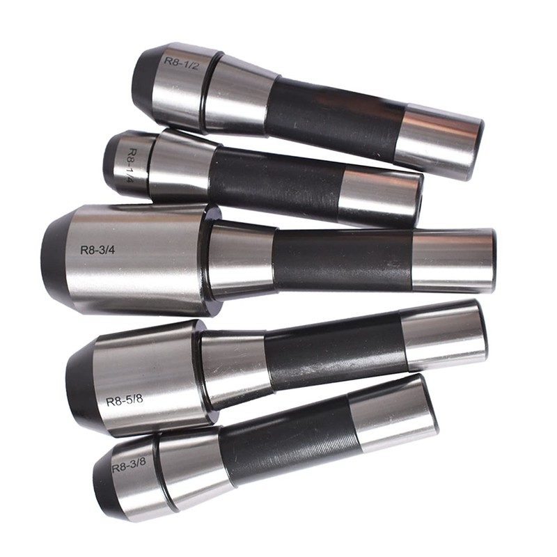 TINVHY 5-Pack R8 End Mill Holder Set Alloy Tool 1/4