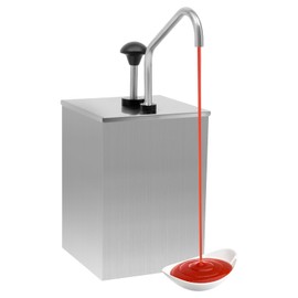 Commercial 304 Stainless Steel Sauce Dispenser Pump,Ketchup, Hot Fudge, Cheese Chocolate Hot Fudge Caramel Food Sauce Dispenser,Buffet, for Restaurant,Hotels