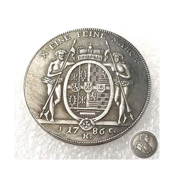 DDTing 1786 Germany 1-Taylor - Ludwig Gunther II Old Coin - German Uncirculated Commemorative Coins - Make German Great -Discover History of Hobo Nickel goodService