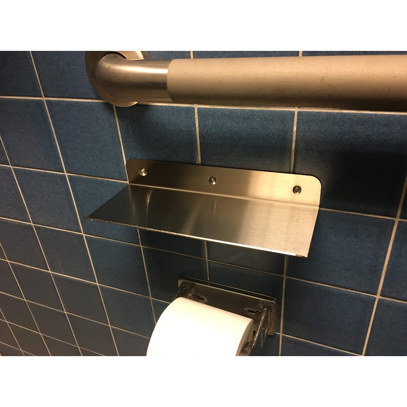 Heavy-Duty 16ga Brushed 304 Stainless Steel 4" x 10" Bathroom