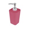 Douceur d'Intérieur SOAP Dispenser, Raspberry, 7.3 x 7.3 x 18