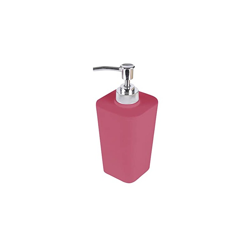 Douceur d'Intérieur SOAP Dispenser, Raspberry, 7.3 x 7.3 x 18