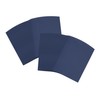 2 Pocket Folder with Prongs, 1 Side Printed, Dark Blue,