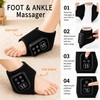 brenzo Wearable Foot & Ankle Massager with Heat & Vibration,Black