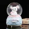 Snow Globe Resin Cat Crystal Snowball Home Ornament Decoration with