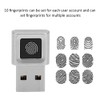 USB Fingerprint Reader,Multi Finger 360 Degrees Touch Fast Matching High