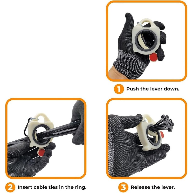 Zip Ties Organizer Holder, Light Cable Tie Holder, Zip Ties