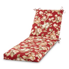 Greendale Home Fashions Outdoor Reversible Chaise Lounge Chair Cushion, Tuscan Floral