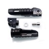 MZS Motorcycle Foot Pegs, Adjustable Front Footpegs Rider Rest Pedal