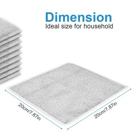 Vicloon 10 PCS Multipurpose Wire Dishwashing Rags for Wet and Dry, Multifunctional Wire Cleaning Cloths, Non-Scratch Wire Dishcloth Cloths for Kitchen, Reusable Kitchen Cleaning Dish Towels Dish