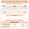 Wolistsa White Double Curtain Rods for Windows 72 to 144