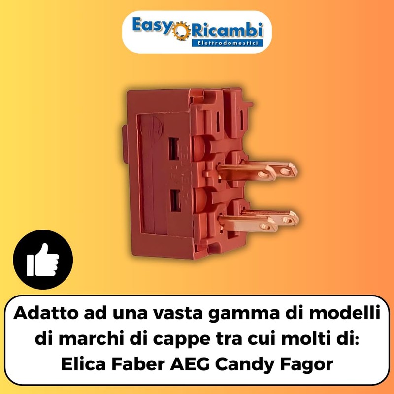 Easyricambi - 2 Position 0-I Switch for Cooker Hood -