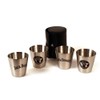 Jack Daniels 4 Steel Shot Glass Set - 1oz each