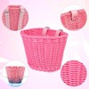 Children's Bicycle Basket, Braided Bicycle Basket for Girls and Children,
