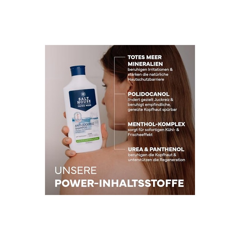 Salthouse Dead Sea anti itch shampoo, 250 ml