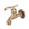 Antique Style Brass Washing Machine Faucet Wall Mount Laundry Cold