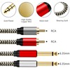 2x6.35 mm to 2RCA Cable,Dual 1/4 inch TS Stereo Jack