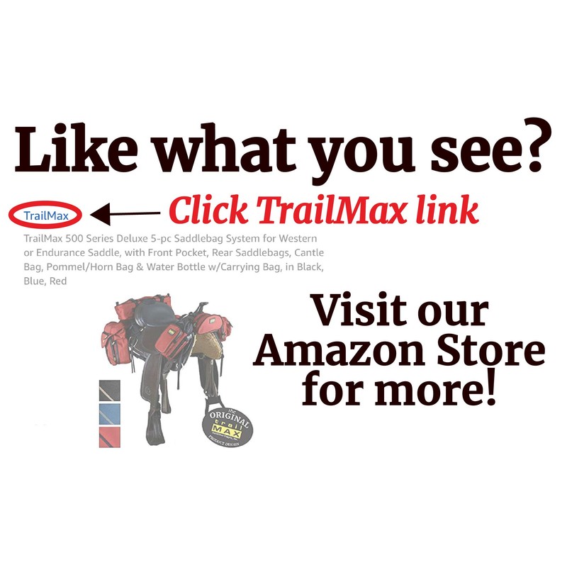 TrailMax 500 Series Saddle Pommel Pocket (Glacier Blue)