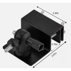 Weatherproof Gutter Mounts with Universal Screw Adapter for Outside, Compatible
