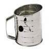 Norpro 3-Cup Stainless Steel Rotary Hand Crank Flour Sifter With
