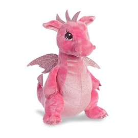 Aurora® Enchanting Sparkle Tales™ Dahlia Dragon™ Stuffed Animal - Magical Adventures - Endless Play - Pink 12 Inches