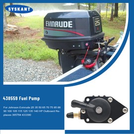 Wondrify 438559 Fuel Pump for Johnson Evinrude 25 35 50 65 70 75 85 88 90 100 105 115 125 135 140 HP Outboard Replaces 385784 433390