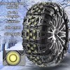 Tire Snow Chains, 6 Pcs, Adjustable, Premium Quality, All Season,