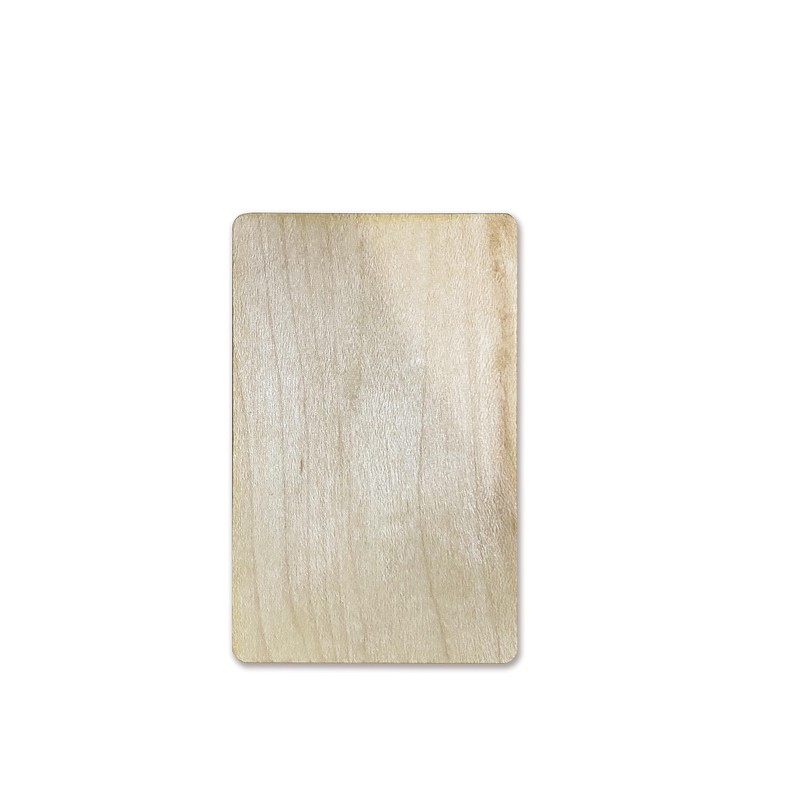 OUTLETISSIMO® Pack of 10 NTAG216 Maple Wood NFC Cards ISO