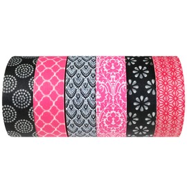 Wrapables Japanese Washi Masking Tape Collection, Premium Value Pack (Set of 6) – VPK7