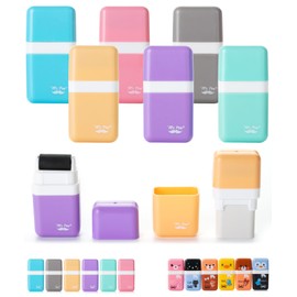 Mr. Pen- Erasers for Kids, 6 Pack, Pastel Colors, Eraser with Cover and Roller, Pencil Eraser, Erasers for School, Back to School Supplies