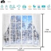 Winter Scene Backdrop Holiday Wonderland Snowflake Photography Background Window Forest