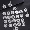 JYTDBCS Stainless Steel Key Tags with Ring 10 pcs, 23mm