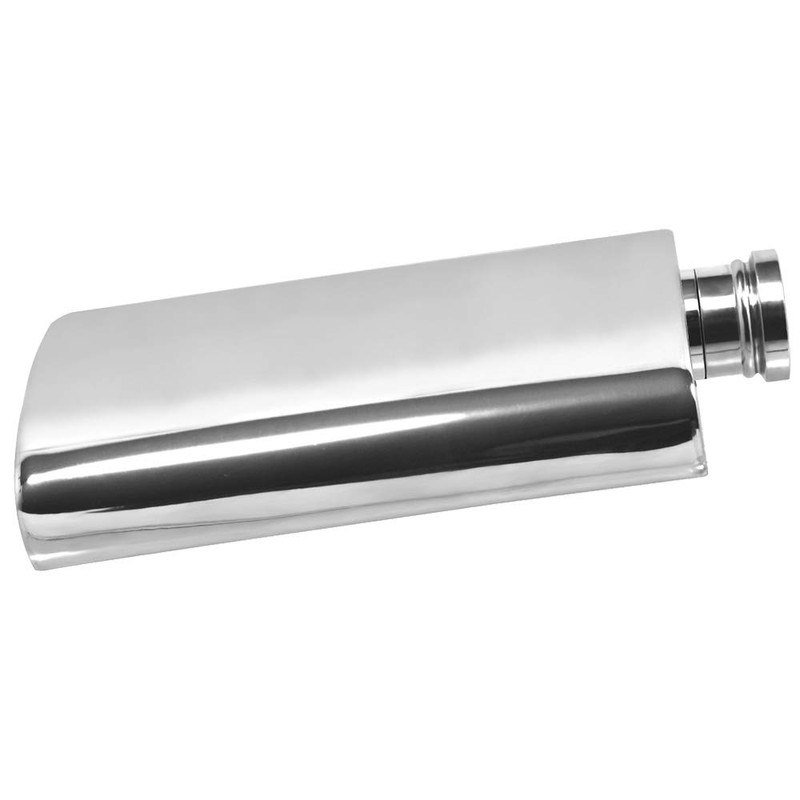 English Pewter Company 4oz Plain Pewter Liquor Hip Flask [FL255]