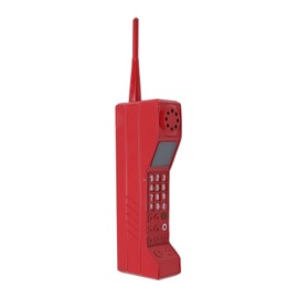 Adorno de Teléfono Celular de Ladrillo Retro, Modelo de Teléfono Celular Vintage, Adornos Estilizados de Accesorios de Simulación, Accesorios de Modelo de Teléfono de Cosplay para Accesorios(Rojo)