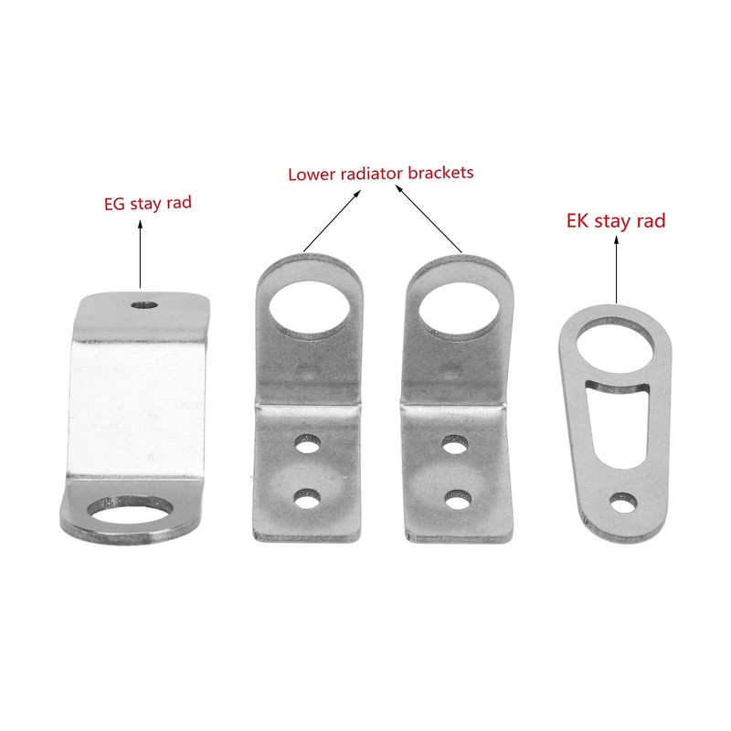 Bolt On Radiator Bracket Kit Heavy Duty Metal Stay Mounting