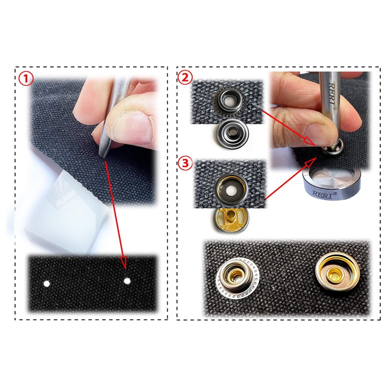 Press Studs with Pliers, Metal Sewing Accessories, Buttons for Sewing