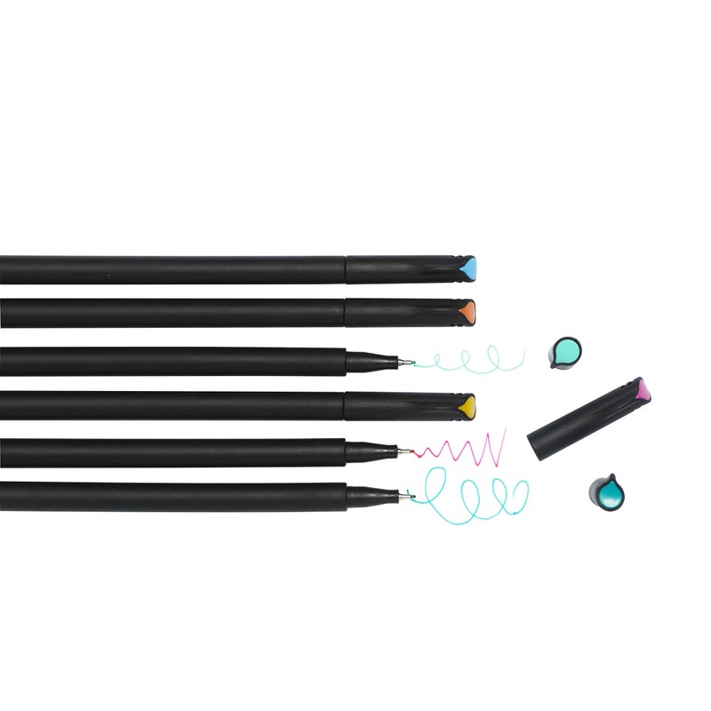 Panduro Fineliner Pens Fine Felt Tip Pens Thin Tip 0.4