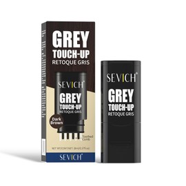SEVICH Gray Hair Cover Up Pen- Grey Hair Coverage Touch Up for Sparse Hairlines Coverage,Waterproof and Sweatproof, Four Toothed Comb Design, for Carrying Around,8ml(Dark Brown)