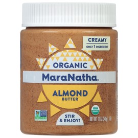 MaraNatha Organic Creamy Roasted Almond Butter, 12 Ounce Jar