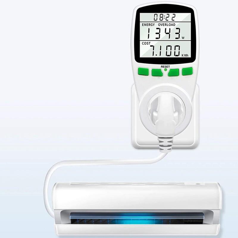 Retoo Current Meter with Overload Protection 3600 W, Electricity Meter