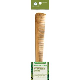 Dream World Wooden 7" Barber Comb DREW008 (Pack of 3)