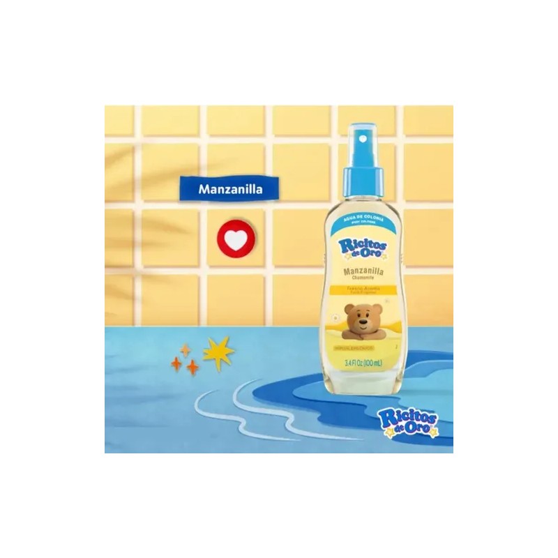 Agua De Colonia Manzanilla 100ml Ricitos De Oro