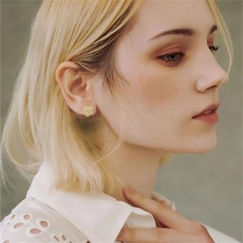 QLYOVWE Solid 925 Sterling Silver Heart Hoop Earrings for Women Minimalist Hoop Earrings Sweet Love Heart Earrings Tiny Heart Hoop Earrings Helix Cartilage Hoops, Silver, unkown