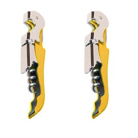 Professional Waiter Corkscrew Wine Openers Set (2 PCS),Upgraded With Heavy Duty Stainless Steel Hinges Wine Key for Restaurant Waiters, Sommelier, Bartenders