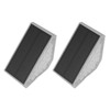 2 Set Solar Step Lights Triangle Solar Stair Light IP68